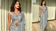 Priyanka Chopra Arrives in Tarun Tahiliani Saree for Akash Ambani-Shloka Mehta Wedding Ceremony (View Pics)