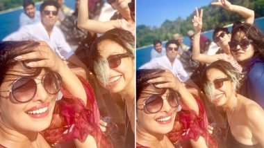 Priyanka Chopra Looks Hot in a Monokini Swimsuit, Shares Pic and Video With 'The Sky is Pink' Co-Stars Farhan Akhtar and Zaira Wasim