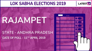 Rajampet Lok Sabha Constituency in Andhra Pradesh Results 2019: P.V.Midhun Reddy of YSRCP Wins Parliamentary Election