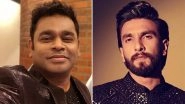 Ranveer Singh's Response to A R Rahman's Tweet About Signing Up With His Music Label is Pure Joy - Watch Video!
