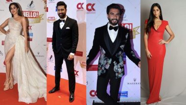 Hello Hall of Fame Awards 2019 Red Carpet: Janhvi Kapoor, Katrina Kaif, Ranveer Singh, Vicky Kaushal Make Heads Turn Looking Their Glamorous Best - See Pics!
