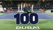 Roger Federer Wins 100th Title by Beating Stefanos Tsitsipas in Revenge Dubai Tennis Championships 2019 Final (View Pics)
