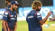 Mumbai Indians Squad Powers Up! Lasith Malinga Recieves a Warm Welcome Ahead of RCB vs MI, VIVO IPL 2019 Clash! Watch Video