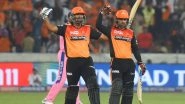 SRH vs RR IPL 2019 Stat Highlights: Sanju Samson&rsquo;s Century in Vain as Sunrisers Hyderabad Chase Down 199