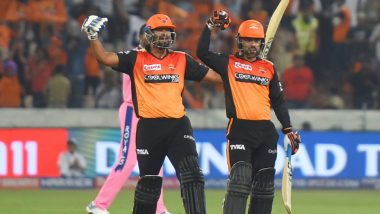 SRH vs RR IPL 2019 Stat Highlights: Sanju Samson’s Century in Vain as Sunrisers Hyderabad Chase Down 199