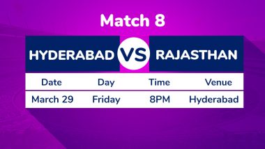 SRH vs RR, IPL 2019 Match 8 Preview: Sunrisers Hyderabad and Rajasthan Royals Look to Come Back Strongly After Losing in Openers