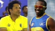 Sachin Tendulkar Wants Dwayne Bravo to Release Asia Song 'Quickly', Wishes CSK Allrounder Good Luck; Watch Video