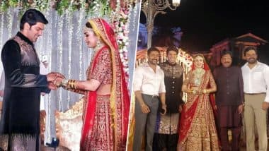 Sayyeshaa Saigal–Arya Wedding Pictures: Suriya, Karthi Attend Saira Banu’s Grand-Niece’s Royal Ceremony