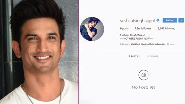 Sushant Singh Rajput Deletes All Instagram Posts Leaving His 7.8 Million Followers Confused