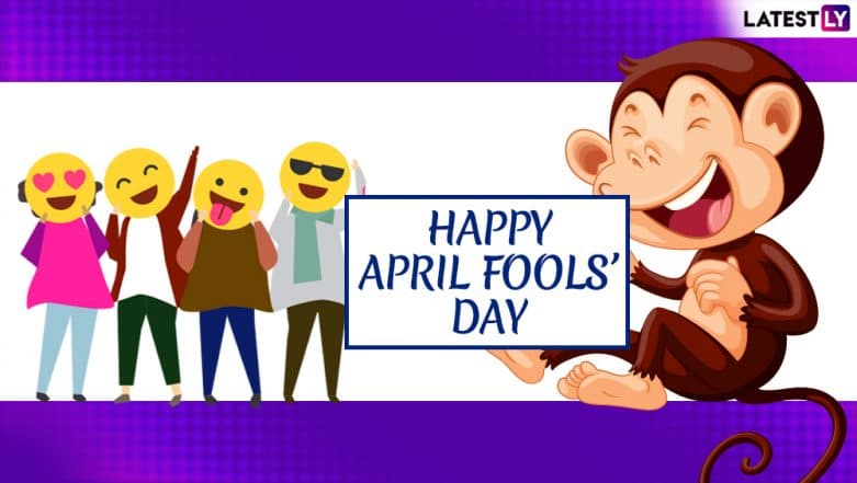 April Fools' Day 2019 Messages & Images: Prank Quotes, Funny WhatsApp Stickers, GIFs, Photos, SMS, Greetings to Wish Happy April Fool's Day to Your Friends on 1st April April Fools' Day 2019 Messages & Images: Prank Quotes, Funny WhatsApp Stickers, GIFs, Photos, SMS, Greetings to Wish Happy April Fool's Day to Your Friends on 1st April