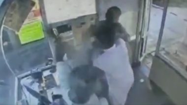 Telangana: Toll Plaza Employee Gets Thrashed With a Slipper Over Extra Charges, Video Goes Viral