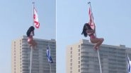 Bikini-clad Texas Student Climbs Flagpole at South Padre Island Spring Break, Falls Off Immediately (Watch Video)