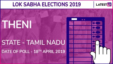 Theni Lok Sabha Constituency Election Results 2019 in Tamil Nadu: P Raveendranath Kumar of the AIADMK Wins This Parliamentary Seat