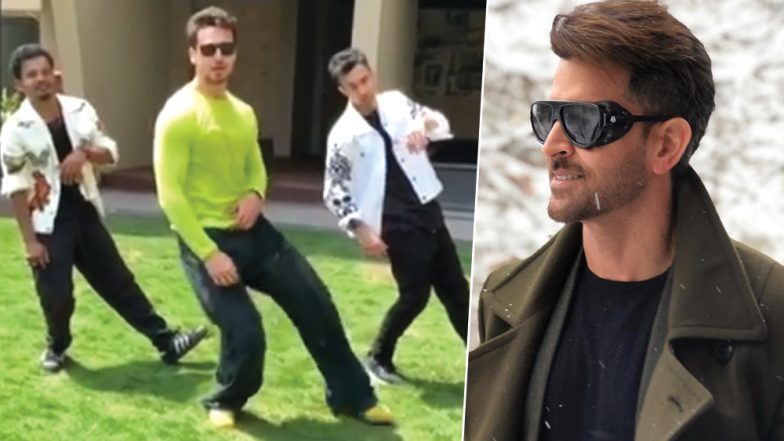 Tiger Shroff Flaunts His Dance Moves by Grooving to Hrithik Roshan’s Song Deewana Hai Dekho From K3G! Watch Video