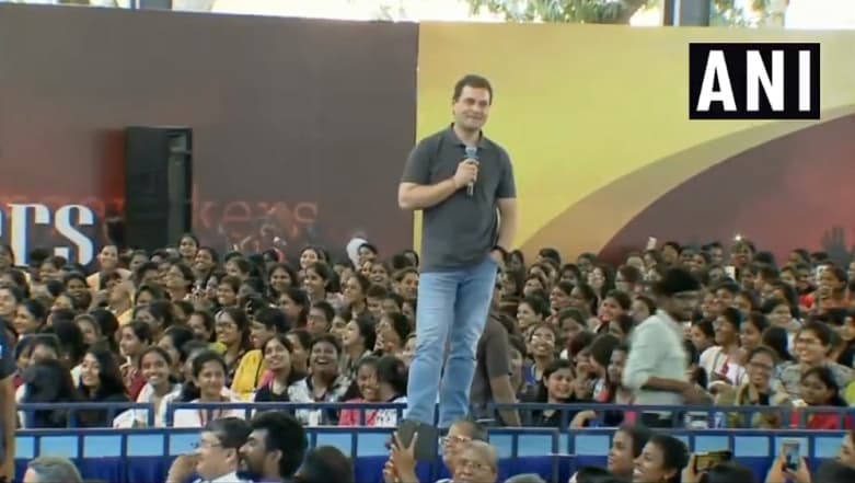 Lok Sabha Elections 2019: Rahul Gandhi’s College Event in Chennai Raises Questions Over Model Code of Conduct Lok Sabha Elections 2019: Rahul Gandhi’s College Event in Chennai Raises Questions Over Model Code of Conduct