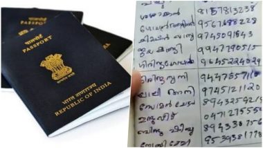 Kerala Woman Turns Husband's Passport Into Phone Directory and Grocery List, Funny Video Goes Viral