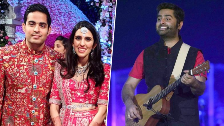 After Maroon 5’s Adam Levine, Arijit Singh Creates a Magical Evening at Akash Ambani – Shloka Mehta’s Wedding Reception (Watch Video)