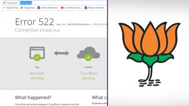 BJP Website Hacked; Abusive Words, Error Message Appear on www.bjp.org