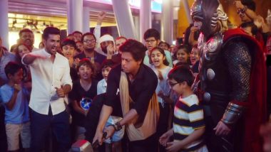 Shah Rukh Khan Joins Captain America, Iron Man, Thor for Promotional Campaign in Dubai, Watch Video