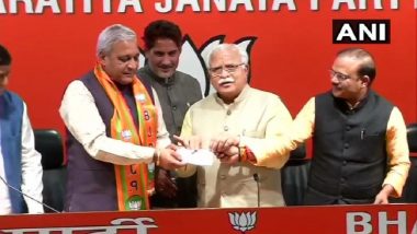 Lok Sabha Elections 2019: INLD MLA Ranbir Gangwa Joins Haryana BJP