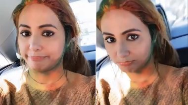 Holi 2019: Hina Khan Has a ‘Bura Na Mano Holi Hai’ Moment, Her Kasautii Zindagi Kay 2 Co-Stars Have a Blast Playing Dhulandi on Sets! Watch Videos