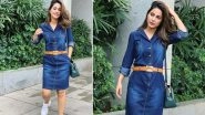 Hina Khan&rsquo;s Denim Dress Definitely Makes for a Perfect Summer Outfit &ndash; View Pics