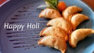 Holi 2019 Recipes: Here&rsquo;s How You Can Make Delicious Ghujiyas at Home to Celebrate the Festival of Colours!