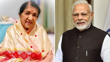 Legendary Singer Lata Mangeshkar Pays Tribute to Soldiers by Singing to PM Modi's Lines 'Saugandh Mujhe Is Mitti Ki'