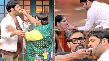 Kapil Sharma Celebrates His Birthday in Advance with Mother and Team Members on the Sets of the Kapil Sharma Show, See Pics