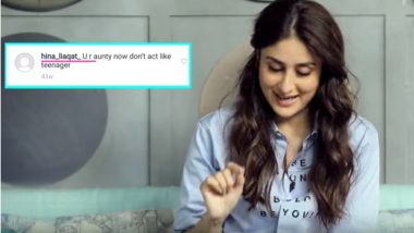 Kareena Kapoor Khan Gets Called ‘Aunty’ by a Troll, Here’s How She Reacted – Watch Video