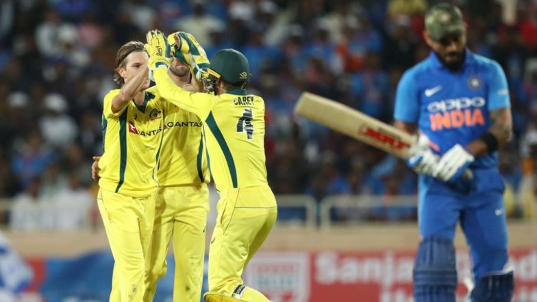 IND 237/10 in 50 Overs (Target 273) | India vs Australia Highlights 5th ODI 2019: AUS Win by 35 Runs, Clinch Series 3-2