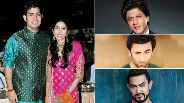 Akash Ambani-Shloka Mehta Wedding: Shah Rukh Khan, Ranbir Kapoor, Aamir Khan and Other Bollywood Actors Who Are Expected to Make it To the Guest List