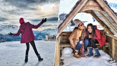 From Nailing SRK's Pose To Sleigh Rides, Erica Fernandes and Surbhi Chandna are Having Fun In The Swiss Alps -  See Pics!