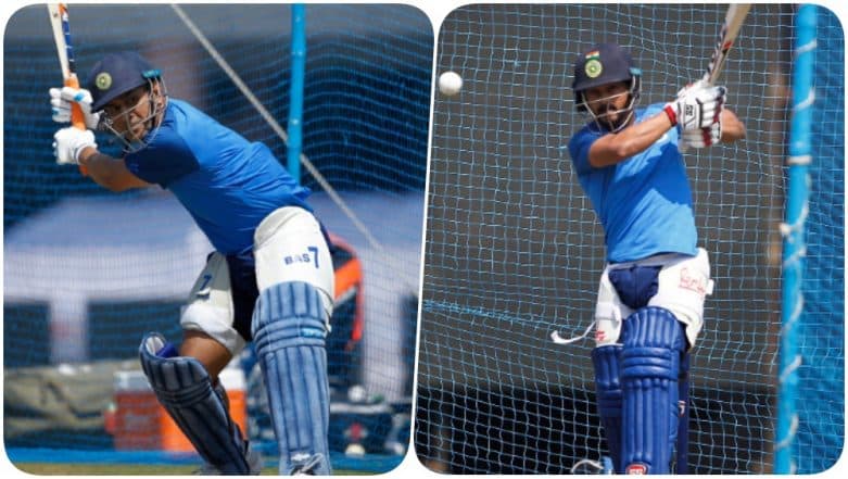 MS Dhoni, Kedar Jadhav & Others Hit the Nets at JSCA Ahead of India vs Australia, 3rd ODI 2019 (See Pics & Video) MS Dhoni, Kedar Jadhav & Others Hit the Nets at JSCA Ahead of India vs Australia, 3rd ODI 2019 (See Pics & Video)