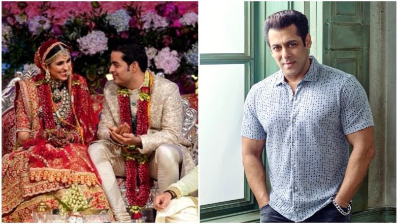 Salman Khan Made a Late Night Entry at Akash Ambani - Shloka Mehta's Wedding Bash - Watch Video