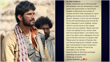 Sonchiriya Dubbed Version: Sushant Singh Rajput’s Film Screened in Another Language at Few Theatres, Actor Raises Concern