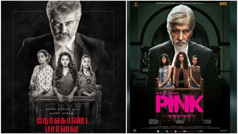 Nerkonda Paarvai! That’s the Title of Ajith Kumar’s Remake of Amitabh Bachchan’s PINK – Check Out First Poster!