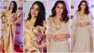 64th Vimal Filmfare Awards: Sara Ali Khan in a Traditional Lehenga or Janhvi Kapoor in an Elegant Gown, Who Stole The Show on the Red Carpet?