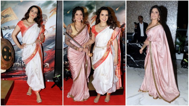 Kangana Ranaut and Ankita Lokhande Look As Regal As Ever at Manikarnika: The Queen of Jhansi Success Bash - View Pics
