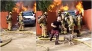 California Man Risks Life To Saves His Dog Trapped Inside Burning House; Dramatic Fire Rescue Video Goes Viral