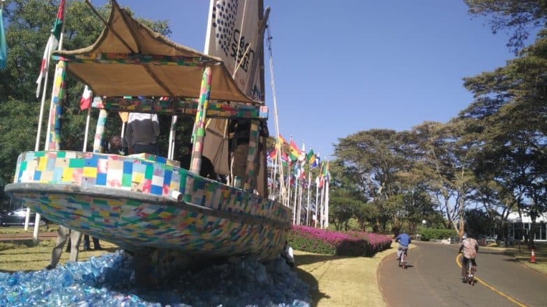 Eliminate Single-Use Plastics! Boat Made of Plastic Collected From Kenyan Beaches Sets Out on Voyage to Spread Message Eliminate Single-Use Plastics! Boat Made of Plastic Collected From Kenyan Beaches Sets Out on Voyage to Spread Message