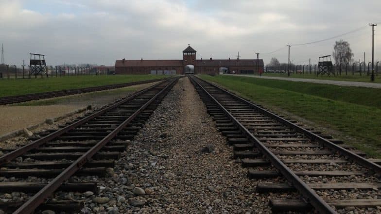 Auschwitz Museum Urges Vistors to Stop Balancing on Railway Tracks For