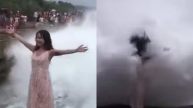 Woman Hit by Giant Wave in Bali While Posing for Photo in Front of Sea (Watch Video)