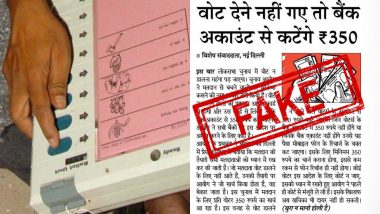 Fine of Rs 350 If You Don't Vote in Lok Sabha Elections 2019? Know the Truth Behind This Satirical News Article
