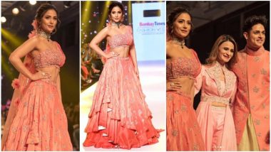 Bombay Times Fashion Week 2019: Hina Khan Walks the Ramp With Bestie Priyank Sharma as the Showstopper – View Pics