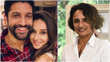 No Cold Shoulders Please! Farhan Akhtar's Ex-Wife, Adhuna Bhabani and Current Girlfriend, Shibani Dandekar Seem to Share a Cordial Bond - Watch Video