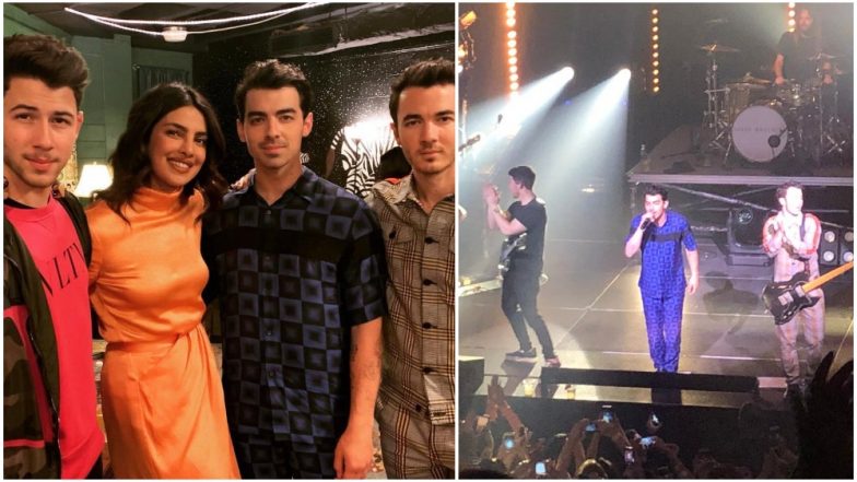 Priyanka Chopra Attends Her First Jonas Brothers Concert in Atlanta, Actress Cheers the Terrific Trio – Nick, Kevin and Joe! See Pics, Videos