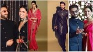 #DeepVeer Forever! 3 Times When Ranveer Singh and Deepika Padukone Attended Others&rsquo; Wedding and Receptions As a Married Couple &ndash; View Pics