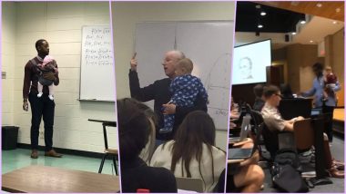 Morehouse Math Professor Babysits His Student’s Child! Here’s All the Times When Professors Turned Babysitters in Class (View Viral Pics & Videos)
