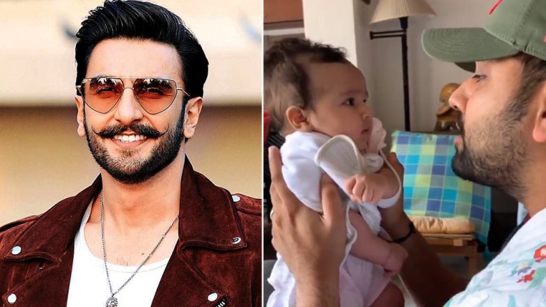 ‘Ek Number’: Ranveer Singh Reacts to Rohit Sharma Rapping a Gully Boy Song for His Daughter Samaira